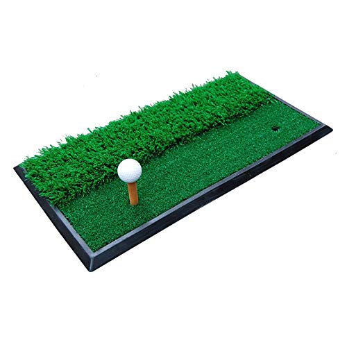 Golfausrüstung Golfmatte Schaukelmatte Doppelte Grasmatte Indoor-Übungsmatte für Zuhause Hinterhof Tarvel Fahren Chipping Outdoor-Übungsgolf-Putting-Matte für Indoor- und Outdoor-Golf von CQLXZ