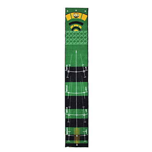 Minigolf-Putting-Green mit Langer Matte, professionelle Putting-Matte, tragbare Golf-Trainings-Übungshilfen für den Innen- und Außenbereich B 50 x 300 cm (20 x 118 Zoll) von CQLXZ