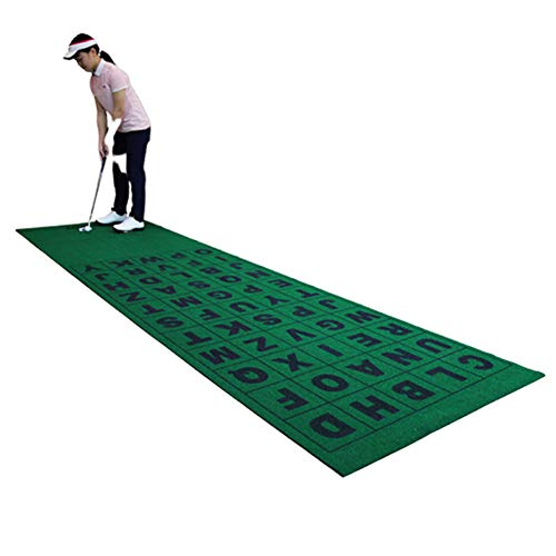 Professionelles Golf-Putting-Green mit Bällen, Minigolfspiel-Trainingsmatte, tragbare Golf-Putting-Matte für Indoor-Unterhaltung B von CQLXZ