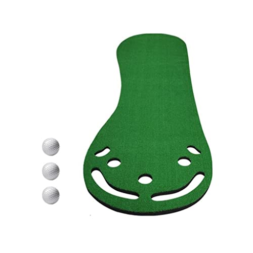 Putting-Green-Matten für den Golf-Putting-Einsatz inklusive 3 Golfbällen zum Üben von Putt-Green-Teppich für Kinder beim Putten im Innen- und Außenbereich (Farbe: Stil 3, Größe: 300 x 90 cm) von CQLXZ