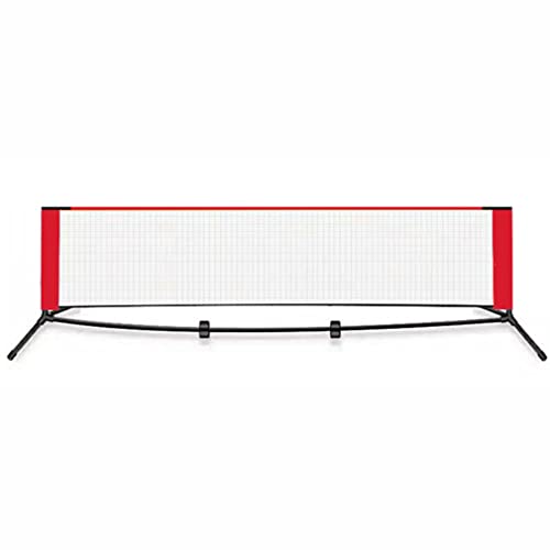 Tragbares Tennisnetz, Multisport-Kombinetz, einfach aufzubauendes Badmintonnetz mit robuster Tragetasche, für Tennis im Innen- und Außenbereich (Größe: 300 x 85 cm) von CQLXZ