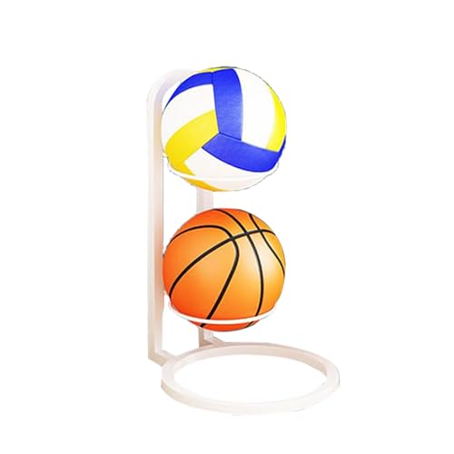 CQSJX Basketballständer, Eisen-Volleyball-Präsentationsständer, mehrschichtiger Ball-Organizer-Ständer, multifunktionales Ball-Aufbewahrungsregal für Schlafzimmer, Wohnzimmer, Garage von CQSJX