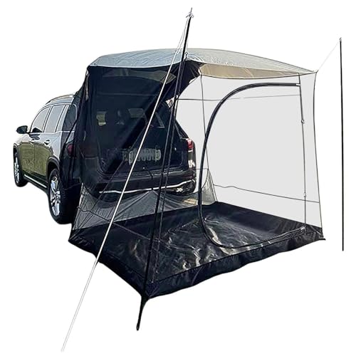 SUV-Auto-Heckzelt | Faltbares Outdoor-Camping-Sofortzelt | Oxford Campingzelt Heckklappen-Autoaufsatz | UV-beständiges Auto-Erweiterungszelt | Auto-Camping-Roadtrip-Zelt | Strandzelt Aus Stoff Für Den von CQSJX