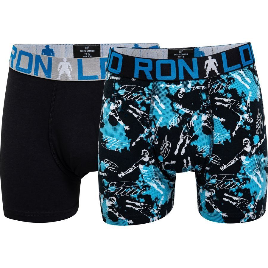 CR7 Boxershorts 2-er Pack - Schwarz/Blau Kinder von CR7 Underwear