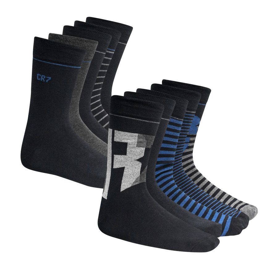 CR7 Socken 10er-Pack - Schwarz/Blau von CR7 Underwear
