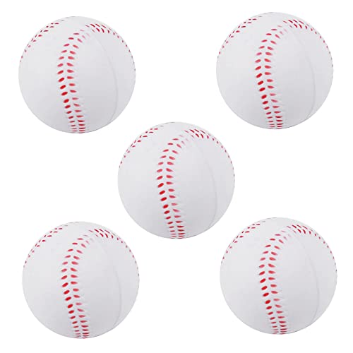 CRAKES 5 x weicher Ball für junge Erwachsene, 25,4 cm (10 ), Baseball mit Aufprall, für Sport-Baseball, für Wettbewerb, Tangage, Fangtraining von CRAKES