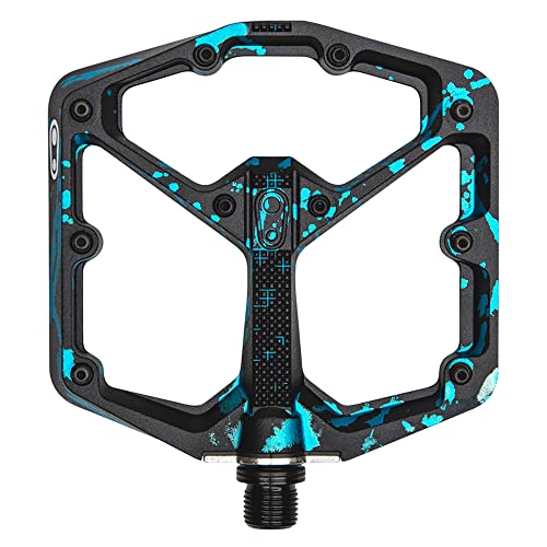 STAMP 7 GROßE Pedale - limitierte Auflage SPLATTER PAINT BLUE von Crankbrothers