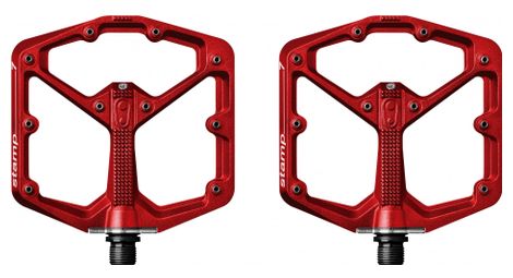 crank brothers paar pedale stempel rot von CRANKBROTHERS