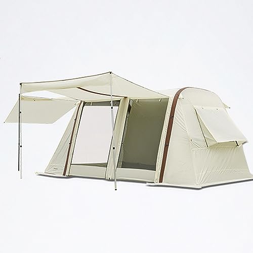 Aufblasbares Glamping-Zelt, aufblasbares Outdoor-Zelt, aufblasbares Campingzelt, geeignet für 5–8 Personen, Regenbeschichtung, DREI Seiten belüftet, schneller Aufbau von CRBUDY