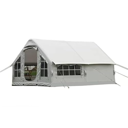 Aufblasbares Outdoor-Zelt, Campingausrüstung für den Außenbereich, faltbares, regenfestes Zelt, 10 m² Platz, integrierte Luftsäule, einfach aufzubauen (ohne Schornstein) von CRBUDY
