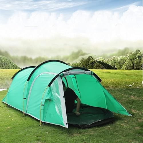 Camping-Bergsteigerzelt, tragbares Besucherzelt für 3–4 Personen, Doppeldecker-Party-Familien-Picknick-Zelt im Freien von CRBUDY