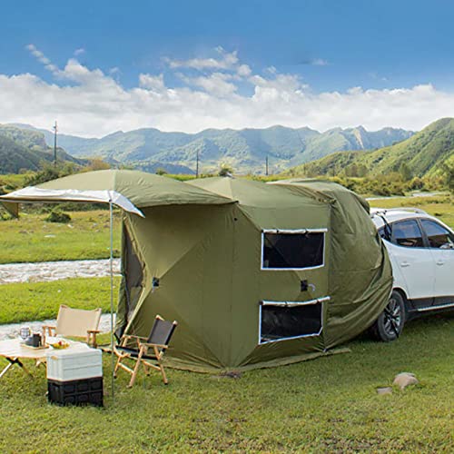 Campingzelt, 1,8 x 1,8 x 2,1 cm, Auto-Te, automatisch, schnell aufzubauen, offen, mit Schutzbeschichtung, wasserdicht, Heckklappenzelt, stabil, Winddicht, abnehmbares Kofferraumzel von CRBUDY