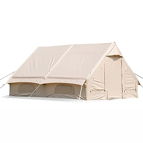 Feuerhemmendes 4M aufblasbares Zelt, Outdoor-Glamping-Camping-Kabinenzelt, aufblasbares Outdoor-Unterschlupf-Camping-Hub-Zelt für Familie, Outdoor, Camping, Wandern und Bergsteigen von CRBUDY