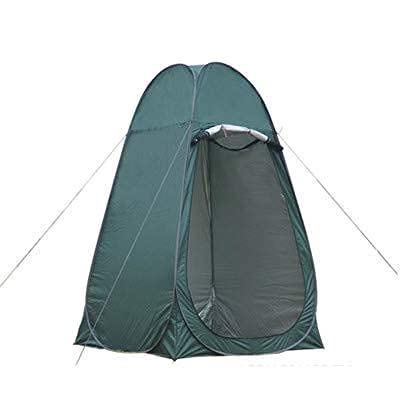 Großes Sichtschutz-Pop-Up-Zelt, tragbarer Rutschfester Boden mit Fenster, verwendet in Campingduschen, Sonnenschutz, Außentoiletten, Umkleidekabinen (grün) von CRBUDY