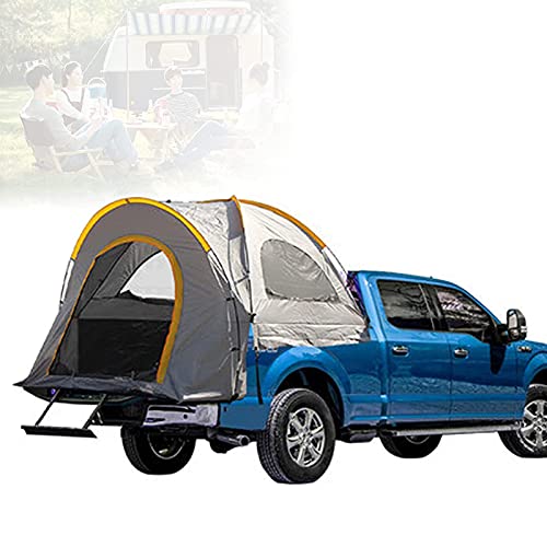 LKW-Zelt für 5,5 Fuß Lange Ladefläche – 210D Oxford-Pickup-Ladefläche und Heckklappen-Ladeflächenzelte für Camping mit wasserdichter PU2000-Beschichtung, Schlafkapazität für 2 Pers von CRBUDY