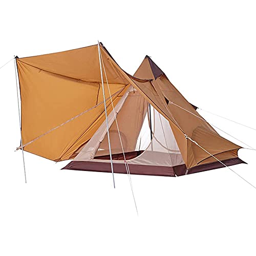 Outdoor-Camping-Pyramidenzelt, doppellagig, indisches Strandzelt, regendicht, Sonnenschutz, lässiges Picknick, Camping, mongolisches Jurtenzelt, Wanderunterstand von CRBUDY