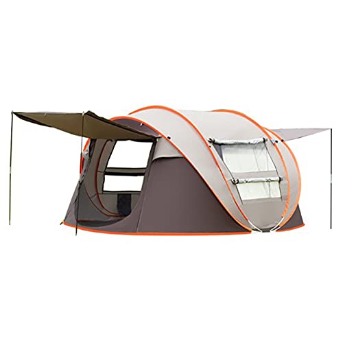 Sofortiges Familienzelt für Camping, Wandern, Reisen, automatisches Campingzelt, in 2 Sekunden aufgebautes Pop-Up-Zelt – 2 große Türen und 2 Netzfenster von CRBUDY