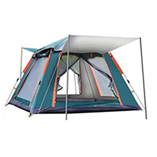Tragbare Campitents Shelter, tragbar, wasserdicht, bietet Platz für 3–4 Personen, sofort aufbaubares Pop-up-Zelt mit oberem Überzelt, Doppeltüren, Netzschutz für Campihiki, Bergste von CRBUDY