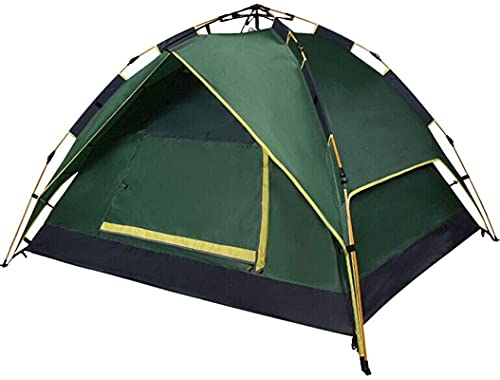 Tragbare Zelte für Campiten, Kuppelzelte, sofort aufklappbar, wasserdicht, für 3–4 Personen, Doppeltür, Camping und Strand für Rucksackreisen (grün, 220 x 190 x 120 cm) von CRBUDY
