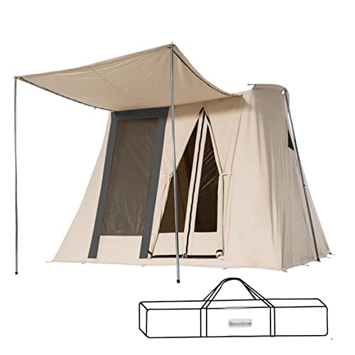 Tragbare Zelte zum Campen mit Veranda, großes Zelt für 4–8 Personen, Familienkabinenzelte, wasserdicht, doppellagig, großes Zelt für Outdoor, Picknick, Camping, Familien- und Freun von CRBUDY