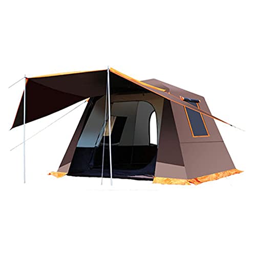 Tragbarer Campingunterstand, tragbar, wasserdicht, für 3–4 Personen, sofort aufbaubares Pop-up-Zelt mit Regenschutztüren Oben, Netzschutz, Tragetasche für Camping, Bergsteigen (Bra von CRBUDY