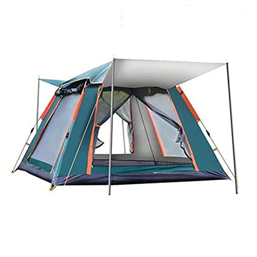 Tragbarer Campiten-Unterschlupf, tragbar, wasserdicht, für 2–3 Personen, sofort aufbaubares Pop-up-Zelt mit oberen Regenfliegen, Doppeltüren, Netzschutz für Campihiki, Bergsteigen von CRBUDY