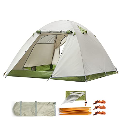 Tragbares, leichtes Backpackitent 2-3 Season Ultralight Waterproof Campitent, großes, einfach aufzubauendes Zelt für Familie, Outdoor, Wandern und Bergsteigen (für 3 Personen) von CRBUDY