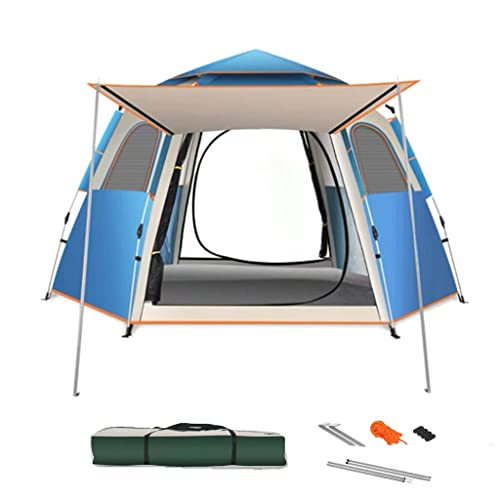 Tragbares, leichtes Backpackitent – 3-Jahreszeiten-ultraleichtes, wasserdichtes Campitent, großes, einfach aufzubauendes Zelt für Familien, Outdoor, Wandern und Bergsteigen (3–4 Pe von CRBUDY