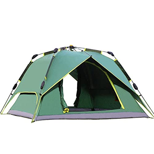 Tragbares Kuppelzelt, 3-4-Personen-Zelt, automatisch zu öffnendes, doppelschichtiges, regensicheres Zelt, Stabilität, sonnenbeständig und atmungsaktiv, verwendet für Camping im Fre von CRBUDY
