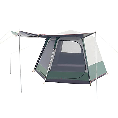 Tragbares Outdoor-Kabinenzelt – wasserdicht, 4-Jahreszeiten-Campingzelt für den Außenbereich, Netz und extrabreite Türen von CRBUDY