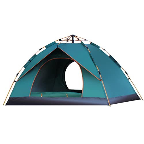Tragbares Outdoor-Pop-up-Zelt, wasserabweisend, tragbares Instant-Campingzelt für 1–2/3–4 Personen, Familienzelt (K Grün für 3) von CRBUDY