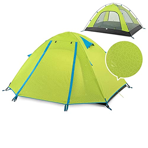 Tragbares Zelt, Ultraleicht, einfach aufzubauen und zu transportieren, Familienzelt, regenfest, Rucksackzelt für Campihiki, Outdoor, Outdoor (grün, 2 Personen) von CRBUDY
