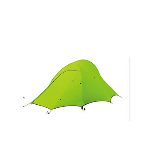 Tragbares Zelt, Ultraleicht, für 2 Personen, einfach aufzubauen, doppellagig, wasserdicht, Fischzelt für Hikicyclioutdoor (Grün A) von CRBUDY