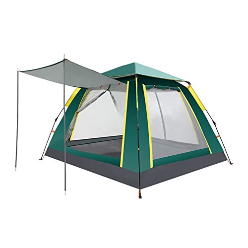 Tragbares Zelt für 3–4 Personen, Windschutz, Campitent, wasserdicht, Sonnenschutz, automatische Zelte für Touristen, für Outdoor, Hikibeach, Reisen im Freien (grün a) von CRBUDY