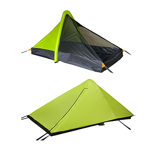Tragbares aufblasbares Zelt, 1–2 Personen, Ultraleicht, doppellagig, Rucksackreisende für Camping, Keine Zeltstange erforderlich, sekundenschnell aufgebaut für Wandern, Outdoor-Cam von CRBUDY
