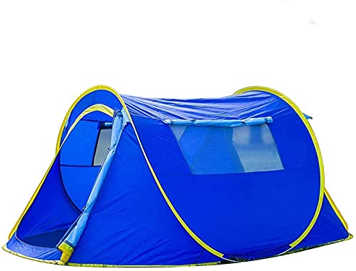 Zelt, Pop-Up-Zelte, leichtes Festivalzelt, tragbar, zusammenklappbar, schnell aufzubauen, für Sommerreisen durch Wandern, Camping, Garten, Farbe: Blau von CRBUDY
