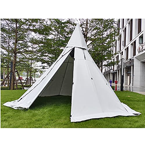 Zelt Hot Tipi-Zelte für Outdoor-Rucksackreisen, Camping, Wandern, Pyramidenzelt, doppellagig, Camping, Indianerzelt, weiß, 160 x 240 cm von CRBUDY