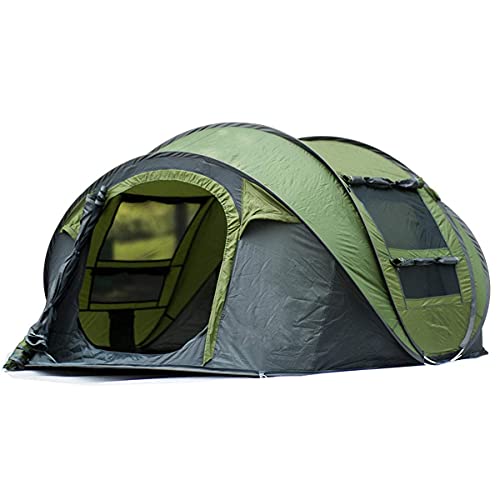 Zelt Outdoor-Zelt, 3-4 Personen Camping Zelt Automatische Öffnung Einlagiges Baldachin Wasserdichtes Kuppelzelt mit Sonnenschutz von CRBUDY