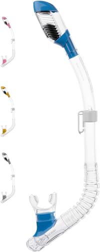 Cressi Unisex - Kinder Schnorchel Minidry, clear/blau,one size, ES258820 von CRESSI