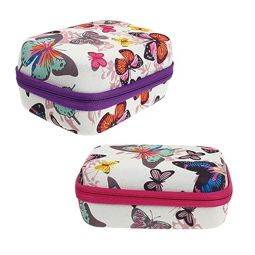 CRILSTYLEO 2stücke Essential Oil Storage Case Tragbare Aufbewahrungstasche Für Ätherische Öle Leicht Schock Und Kratzfest Mit Doppeltem Reißverschluss Für Reisen Organisierten Lagerung von CRILSTYLEO