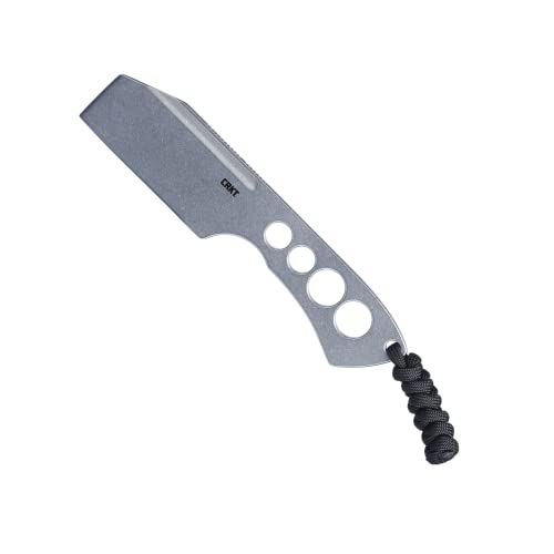 CRKT Razel Chisel Fixed Blade Knife: Everyday Carry Plain Edge, Stainless Steel Chisel Bevel w/Pocket Carry Sheath 2130 von CRKT