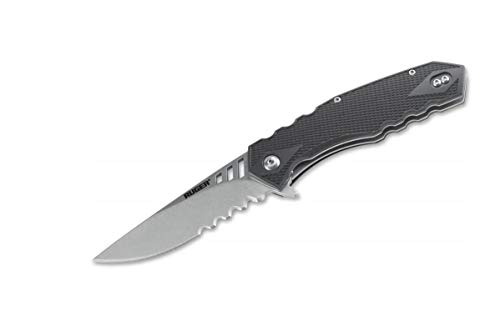 Columbia River Knife & Tool Taschenmesser Ruger Follow-Through Compact Serrated, Schwarz, M von CRKT