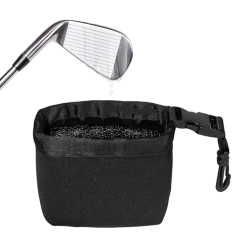 Reinigungsbeutel für Golfschläger, Generic Reinigungsbeutel für Golfschläger, Golfschläger-Reinigungstasche, Unterlegscheibe für Golfschläger mit abnehmbarem Clip, Golfzubehör für die Reinigung von CRSUSUKJ