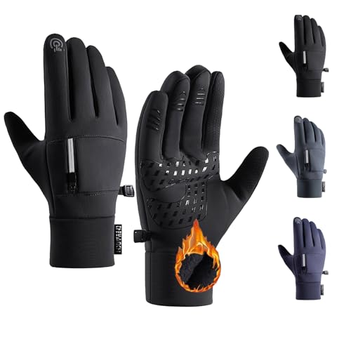 CSHE Fahrradhandschuhe Warme Winterhandschuhe Wasserabweisende Touchscreenhandschuhe Silvester Geburtstag Halloween Weihnachten 2023 2024 Winter Outfit Deko Meine Bestellungen Anzeigen von CSHE