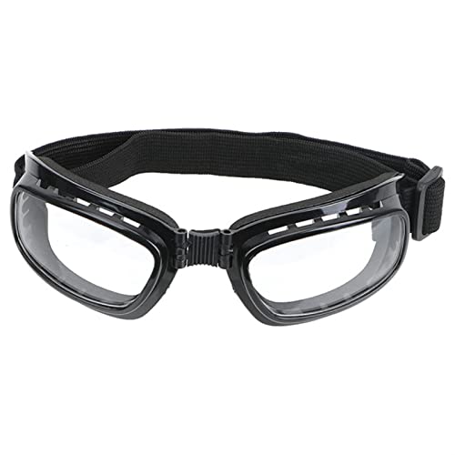 CSRP Faltbare Reitbrille Skifahren Motorradbrille Sonnenbrille Winddichter Schutz Sportbrille-transparent von CSRP