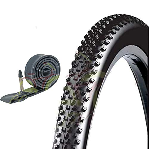 1 x Reifen + 1 Fahrradschlauch für MTB Fahrrad Fahrrad Schwarz 27.5 x 2.10 (52 – 584) von CST