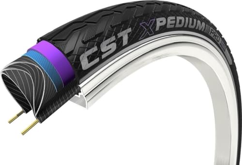 CST Bub 28x150 40-622 R Xpedium Pro Zw fahrradreifen, schwarz Reflex, Drahtreifen, (28×1,50´´) von CST