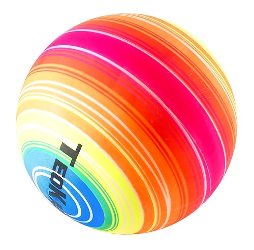 CUCUBA Ball Mehrfarbig Regenbogen Gummi Wasser Volley Handball Wasserball Durchmesser 22 cm von CUCUBA