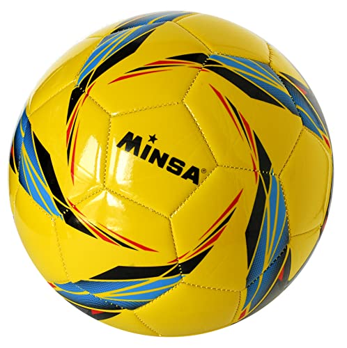 CUCUBA Fußball für Fußball oder Training, Größe 5, glänzend (Farbe: Gelb) von CUCUBA