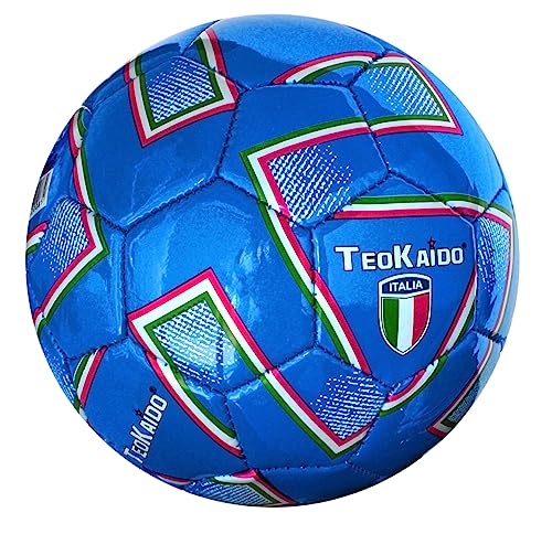 Polierter Fußball, für Training oder Spiel, Größe 2, Blau, für Kinder, Durchmesser 16 cm von CUCUBA